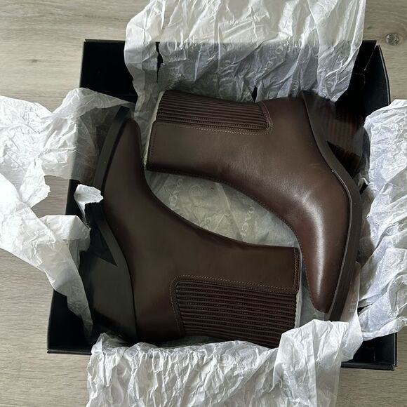 Coach Prestyn Leather Boots Maple 5 NWT IN BOX - Picture 5 of 12